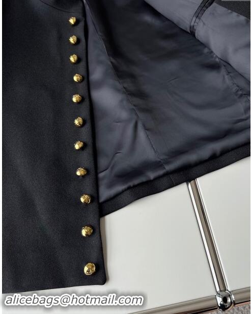 Top Quality Celine Jacket with Buttons C92001 Black 2024