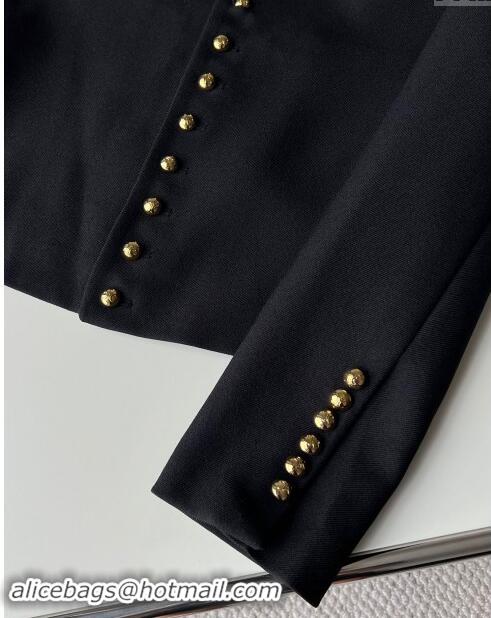 Top Quality Celine Jacket with Buttons C92001 Black 2024