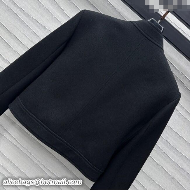 Luxury Discount Celine Wool Jacket M92531 Black 2024