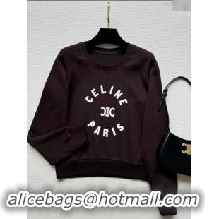 ​Good Looking Celine Sweatershirt C92401 Dark Brown 2024