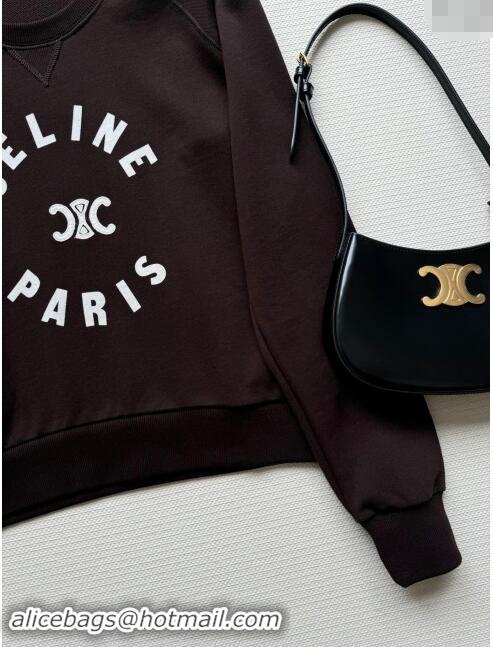 ​Good Looking Celine Sweatershirt C92401 Dark Brown 2024