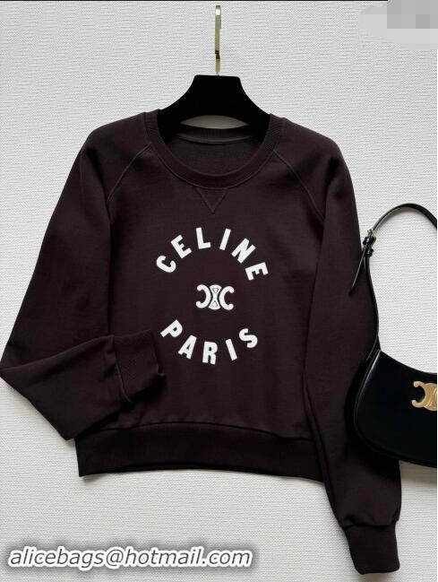 ​Good Looking Celine Sweatershirt C92401 Dark Brown 2024