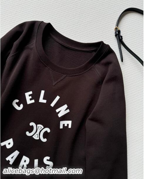 ​Good Looking Celine Sweatershirt C92401 Dark Brown 2024