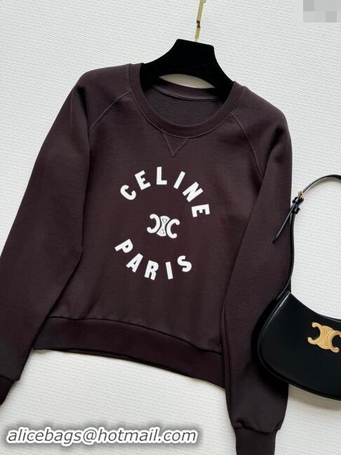 ​Good Looking Celine Sweatershirt C92401 Dark Brown 2024