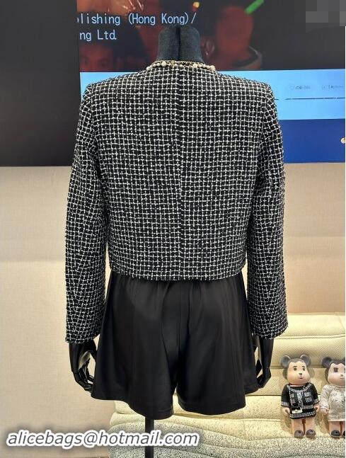 Famous Brand Discount Chanel Tweed Jacket M91104 Black 2024