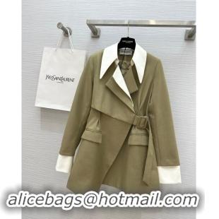 Top Grade Saint Laurent Jacket S82410 Brown 2024