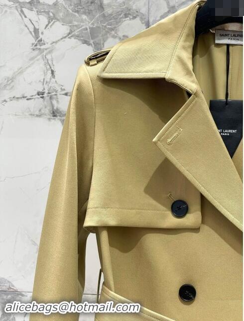 Well Crafted Saint Laurent Trench Coat S91909 Khaki 2024