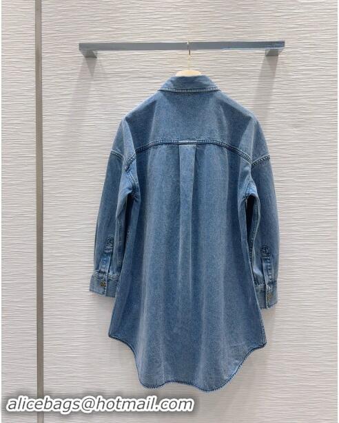 Grade Luxury Miu Miu Denim Shirt M83004 Blue 2024