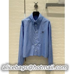 Unique Grade Miu Miu Shirt M91006 Blue 2024