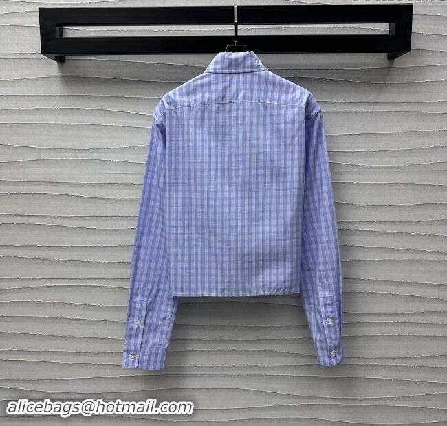 ​Best Price Miu Miu Shirt M92302 Blue 2024