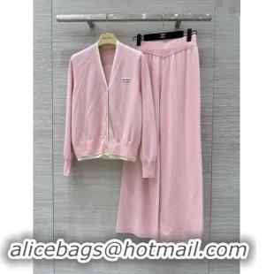 ​Good Looking Miu Miu Wool Cardigan and Pants M92306 Pink 2024