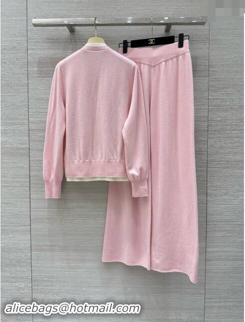 ​Good Looking Miu Miu Wool Cardigan and Pants M92306 Pink 2024