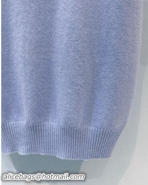 ​Luxurious Miu Miu Cashmere Cardigan M92514 Blue 2024