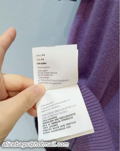 ​Fashion Discount Miu Miu Cashmere Cardigan M92515 Purple 2024