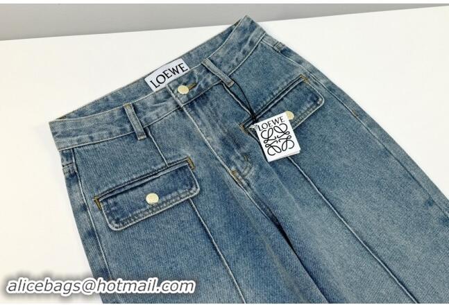 ​Market Sells Loewe Denim Jeans L82725 Blue 2024