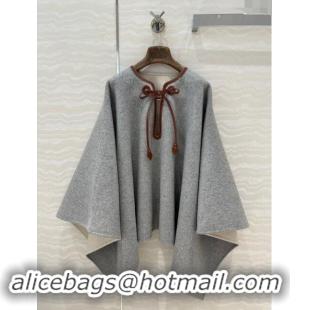 Shop Grade Design Loro Piana Jessi Cape L92527 Grey 2024