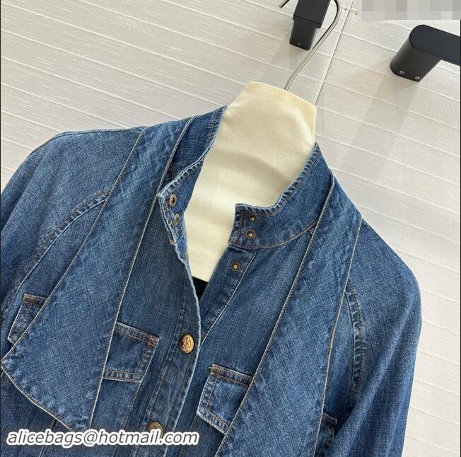 Buy Fashionable Zimmermann Denim Shirt Z92528 Blue 2024