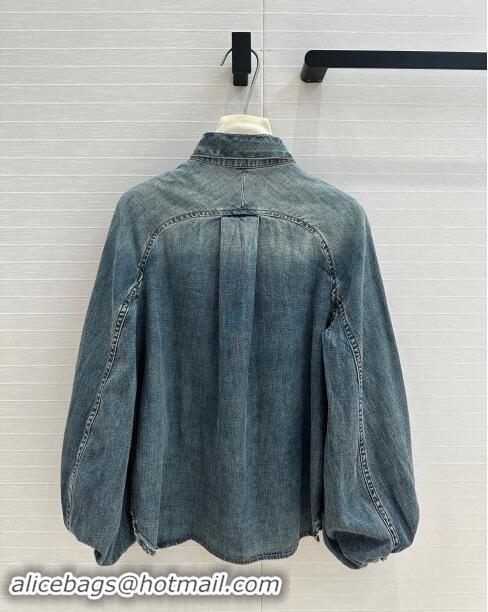 Reasonable Price Zimmermann Denim Shirt Z92529 Blue 2024