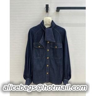 Well Crafted Zimmermann Denim Shirt Z92530 Blue 2024