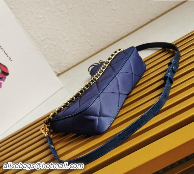 Good Taste Prada Re-Edition Quilted Nylon Hobo mini bag 1BC204 Purple 2023