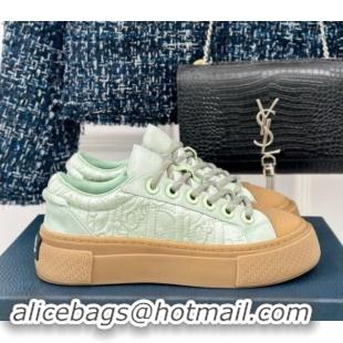 Good Quality Dior DIOR AND STONE ISLAND Low-top Sneakers in Oblique Satin Green 930055