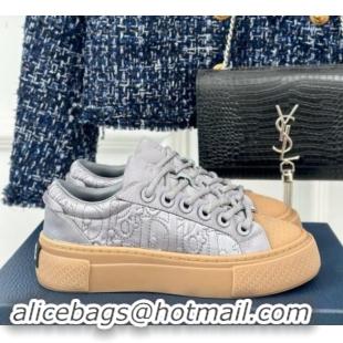 Low Price Dior DIOR AND STONE ISLAND Low-top Sneakers in Oblique Satin Light Grey 930057