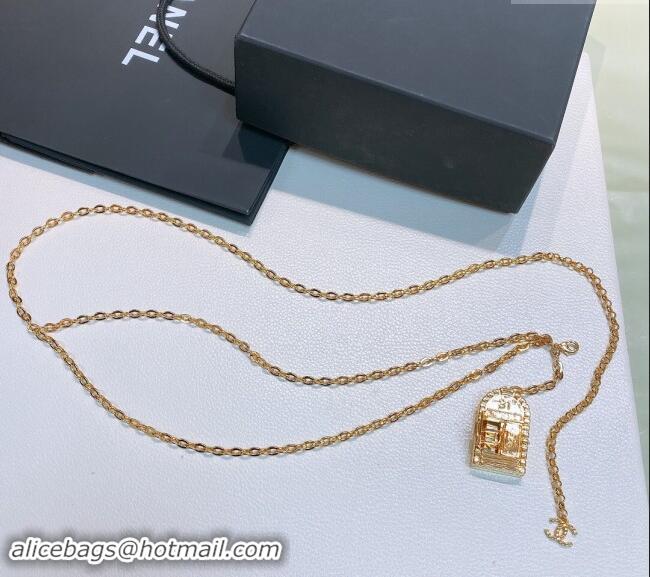 Famous Brand Chanel Pendant Chain Belt 0729 Gold 2024