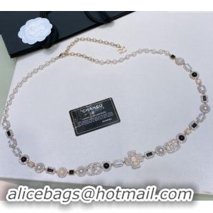 Well Crafted Chanel Chain Belt with Stones and Pearls 072907 2024