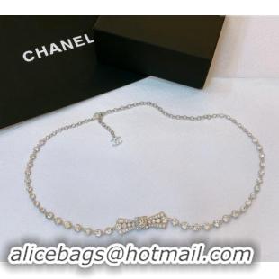 Luxury Cheap Chanel Strass Chain Belt with Bow 072914 2024