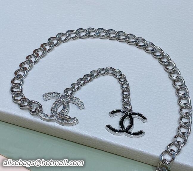 High Quality Chanel Chain Belt with CC 072922 Silver 2024