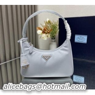 Buy Cheapest Prada Re-Nylon Prada Re-Edition 2000 mini-bag 1NE515 Light Grey 2023 NEW