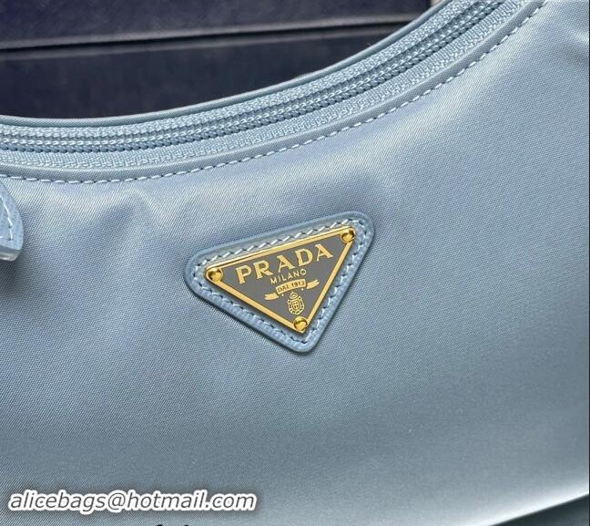 Well Crafted Prada Re-Nylon Prada Re-Edition 2000 mini-bag 1NE515 Light Blue 2023 NEW