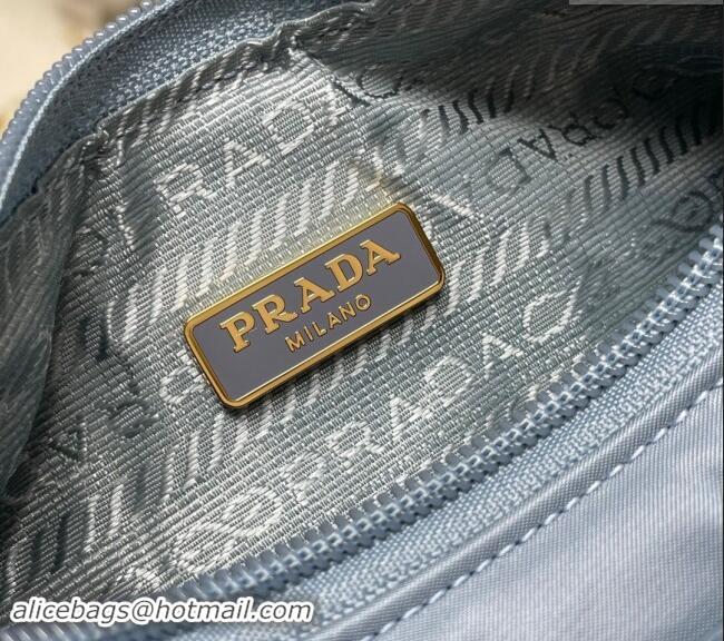 Well Crafted Prada Re-Nylon Prada Re-Edition 2000 mini-bag 1NE515 Light Blue 2023 NEW