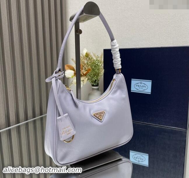 Best Price Prada Re-Edition 2005 Re-Nylon mini bag 1NE204 Light Purple 2023 NEW