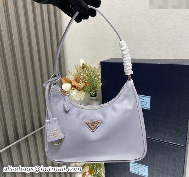 Best Price Prada Re-Edition 2005 Re-Nylon mini bag 1NE204 Light Purple 2023 NEW