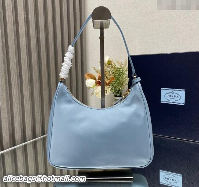 Well Crafted Prada Re-Edition 2005 Re-Nylon mini bag 1NE204 Light Blue 2023 NEW