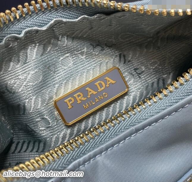 Well Crafted Prada Re-Edition 2005 Re-Nylon mini bag 1NE204 Light Blue 2023 NEW