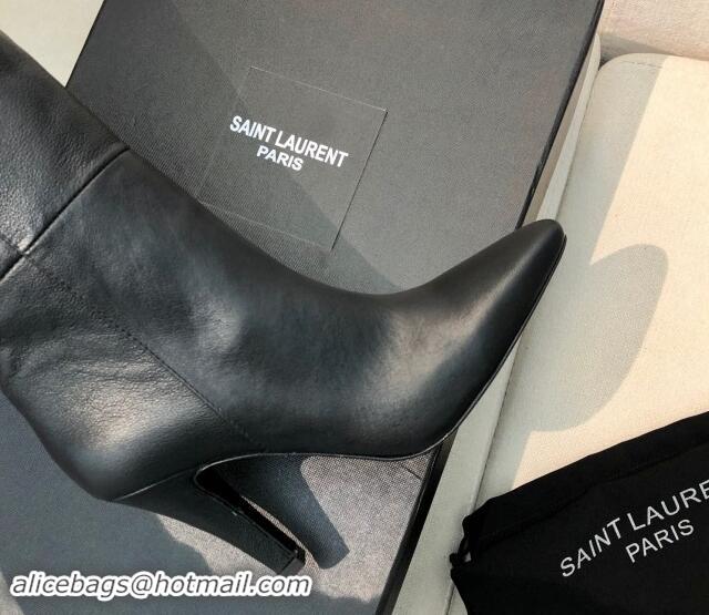 Hot Style Saint Laurent Betty Over-the-knee High Boots 9.5cm in Calfskin Black 010006