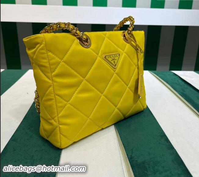 Traditional Specials Prada Re-Nylon tote bag 1BG468 Yellow 2023