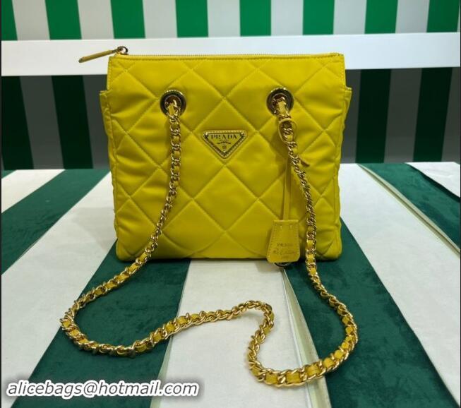 Traditional Specials Prada Re-Nylon tote bag 1BG468 Yellow 2023