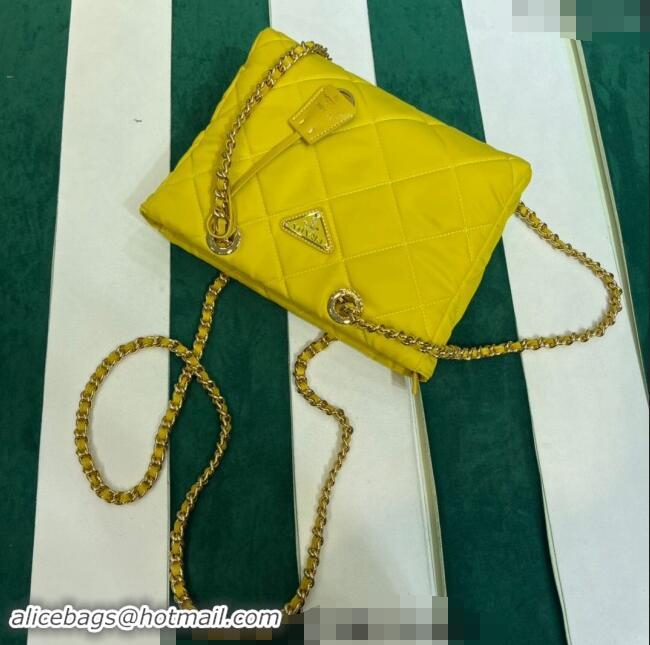 Traditional Specials Prada Re-Nylon tote bag 1BG468 Yellow 2023