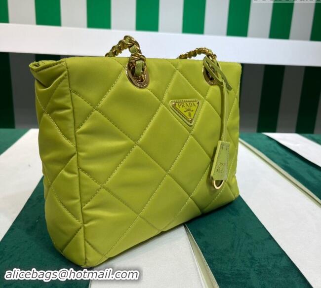 Grade Quality Prada Re-Nylon tote bag 1BG468 Lime Green 2023