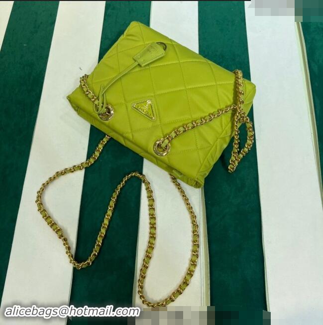 Grade Quality Prada Re-Nylon tote bag 1BG468 Lime Green 2023