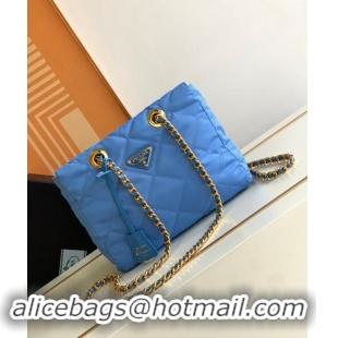 Top Quality Prada Re-Nylon tote bag 1BG468 Periwinkle Blue 2023