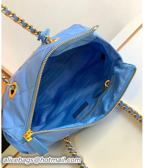 Top Quality Prada Re-Nylon tote bag 1BG468 Periwinkle Blue 2023