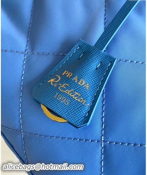 Top Quality Prada Re-Nylon tote bag 1BG468 Periwinkle Blue 2023