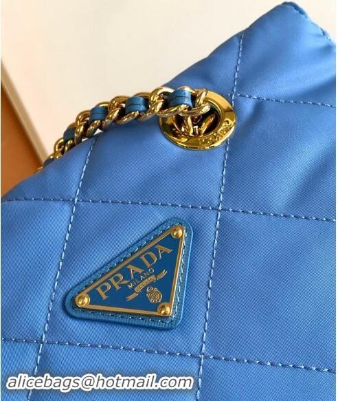 Top Quality Prada Re-Nylon tote bag 1BG468 Periwinkle Blue 2023