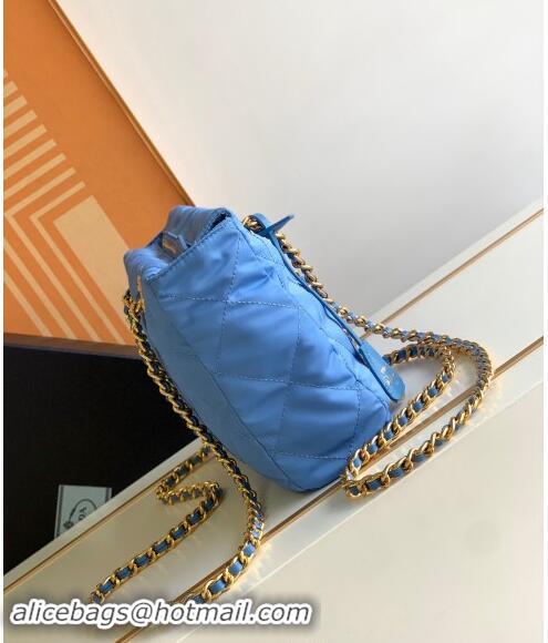 Top Quality Prada Re-Nylon tote bag 1BG468 Periwinkle Blue 2023