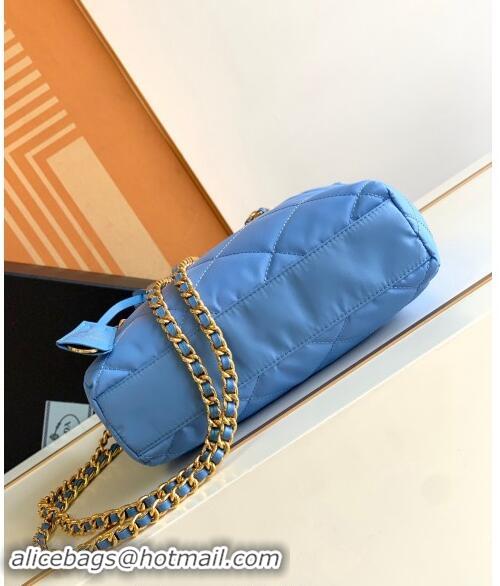 Top Quality Prada Re-Nylon tote bag 1BG468 Periwinkle Blue 2023