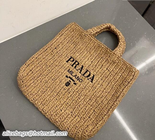 Reasonable Price Prada Large Straw Tote bag 1BG423 Khaki 2023